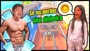 SE EU PERDER no SUBWAY SURFERS minha IRMÃ GANHA R$ 50,00