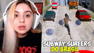 SUBWAY SURFERS mas É NO BRASIL!! JOGUEI o SUBWAY SURFERS BRASILEIRO KKKKK