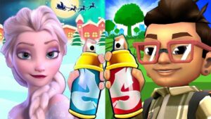 Subway Surfers Mumbai 2022 Andy the Great Outdoors Outfit vs Subway Ice Queen Elsa Runner Gameplay