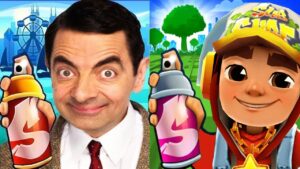Subway Surfers Mumbai 2022 Play 2 Plant Jake Star Outfit vs Mr Bean Run Gameplay HD