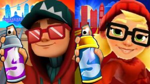 Subway Surfers Shenzhen 2022 Festive Tricky vs Subway Surfers Barcelona 2022 Festive Jake Gameplay