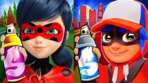Subway Surfers Shenzhen 2022 Super Runner Jake vs Ladybug and Lady Noir Run Gameplay HD