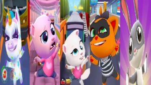 Subway Surfers VS TALKING TOM GOLD RUN 1 VS 2 VS  Unicorn Runner 2 Panda Panda Run koko the robber