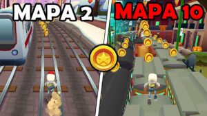 Subway Surfers mas A CADA MOEDA, eu TROCO DE MAPA (o último é o melhor de todos)