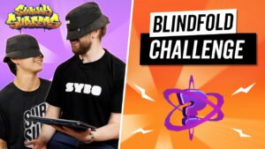 The New Subway Surfers BLINDFOLD CHALLENGE?!