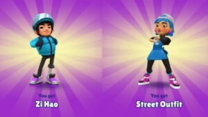Unlocking Zi Hao & Maeko Street Outfit Subway Surfers Shenzhen