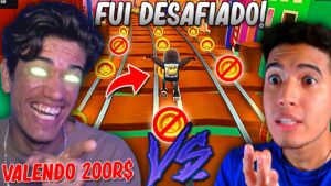 YOUTUBER ME DESAFIOU PRO X1 DE NO COIN VALENDO 200 REAIS! -  Subway Surfers