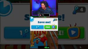 primeira pessoa a tomar susto jogando subway surfers
