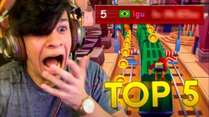 CONSEGUI TOP 5 NO COIN COM PRANCHA E CHAVE! - SUBWAY SURFERS