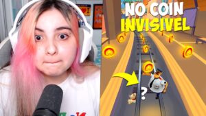 FIQUEI INVISIVEL e FIZ NO COIN no SUBWAY SURFERS!! BATI MEU RECORDE INVISIVEL KKKK