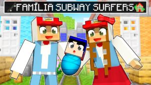 FUI ENCONTRADO PELA FAMÍLIA SUBWAY SURFERS no MINECRAFT!