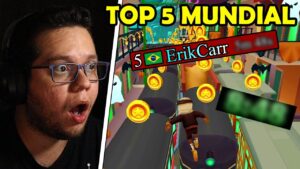 PEGUEI TOP 5 MUNDIAL em NO COIN do Subway Surfers (nesta categoria)