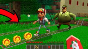 PRECISAMOS FUGIR DO INSPETOR SUBWAY SURFERS NO MINECRAFT