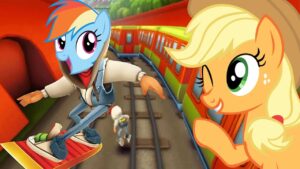 RAINBOW DASH e APPLEJACK no SUBWAY SURFERS ‹ Luli Rarity ›