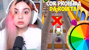 SUBWAY SURFERS mas NÃO POSSO TOCAR na COR PROIBIDA da ROLETA!!