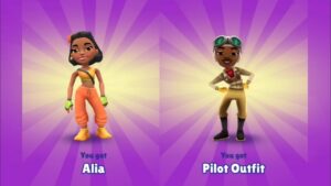 Unlocking Alia &  Lauren Pilot Outfit Subway Surfers Mumbai