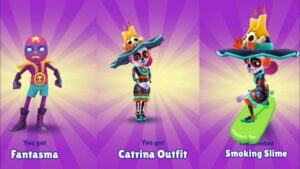 Unlocking Fantasma, Catrina Outfit & Smoking Slime Subway Surfers