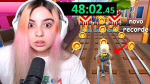 ele bateu o recorde com 49 minutos de no coin e é o novo top 1 do subway surfers 🥺