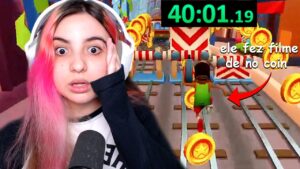 ele fez filme de no coin com 40 minutos de recorde no subway surfers e bateu o novo top 1 😱