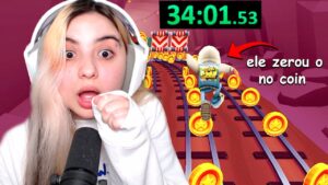 ele zerou o no coin fez 34 minutos e bateu o novo recorde do top 1 de subway surfers 😰