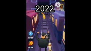 evolução do Subway surfers de 2012 a 2022