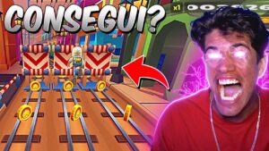 ELE TENTOU BATER O RECORDE DELE NO SUBWAY SURFERS E ISSO ACONTECEU!