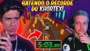 ME DESAFIARAM A BATER O RECORDE DESSE YOUTUBER NO SUBWAY SURFERS!