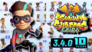 MOSTRANDO TODOS LOS PERSONAJES DE SUBWAY SURFERS 3.4.0 ( ALL CHARACTERS)