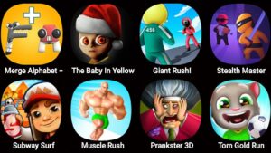 Merge Alphabet - Letter Lore ( The Baby In Yellow + Giant Rush + Subway Surfers ) & Stealth Master