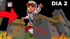 O JAKE DO SUBWAY SURFERS INVADIU A VILA E DESTRUIU TUDO NO MINECRAFT