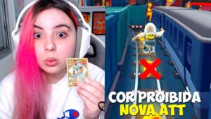 SUBWAY SURFERS mas NÃO POSSO TOCAR na COR PROIBIDA da FIGURINHA da COPA na NOVA ATUALIZAÇÃO!! KKKK