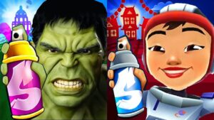 Subway Surfers Luoyang 2022 Amy Special Outfit vs Hulk Run Gameplay HD