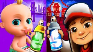 Subway Surfers Luoyang 2022 King vs Baby Run Johny Johny Yes Papa Gameplay HD