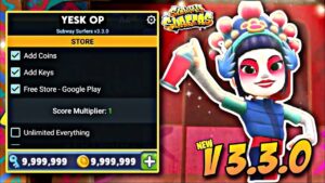 Subway Surfers Mod Menu 3.3.0 Latest Version 2022 - God Mode, Super speed, Fly