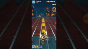 Subway Surfers jugando con la tabla Night Lute parte 4 #shorts