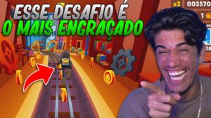 TODA VEZ QUE EU PERDER EU TENHO QUE JOGAR COM A OUTRA MÃO NO SUBWAY SURFERS!