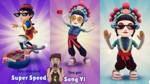 Unlocking Song Yi and Super Speed on Subway Surfers