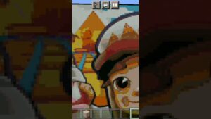 (minecraft the subway surfers logo) #shorts #minecraft #subwaysurfers