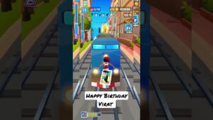 💞subway surfers 💕 HAPPY BIRTHDAY VIRAT KOHLI 🎂🎂🎂 #subway #gamecity #alvinnick #shorts