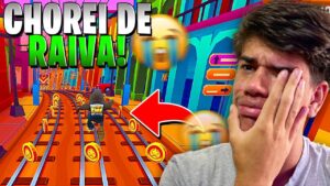 CHOREI POR NÃO CONSEGUIR BATER MEU RECORDE NO SUBWAY SURFERS!