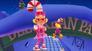 Elf Tricky Candy Outfit Và Ván Trượt Rudy - Subway Surfers Theo Yêu Cầu
