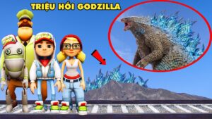 GTA 5 JACK Cùng Những Người Bạn Subway Surfers Triệu Hồi GODZILLA Hơi Thở Nguyên Tử Ở Khu Vực Cấm