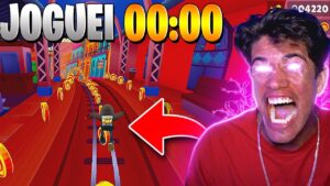 Joguei subway surfers de MADRUADA e gritei enquanto minha MÃE dormia! (apanhei?)