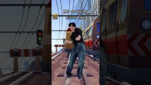 Me dodging trains in Subway Surfers 🚆  #shorts #subwaysurfers #kpop #enhypen