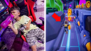 Passe Mal, A Cada Erro No Subway Surf No Coins Eu Tomo Um Copão De Agua!