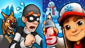 Robbery Bob vs Subway Surfers Gameplay Android,ios Part 99