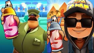 Subway Surfers Cairo 2022 Jake Dark Outfit vs Police Man Run Gameplay HD