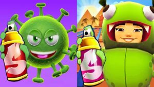 Subway Surfers Cairo 2022 Yutani vs Corona Virus Covid-19 Omicron Run Gameplay HD
