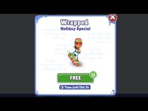 Subway Surfers Holiday Special Gift Wrapped Hoverboard Subway Surfers Subway City X-mas 2022 travel