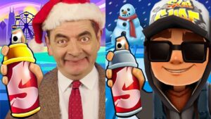 Subway Surfers Subway City 'Xmas 2022 Jake Dark Outfit vs Mr Bean Run Gameplay HD